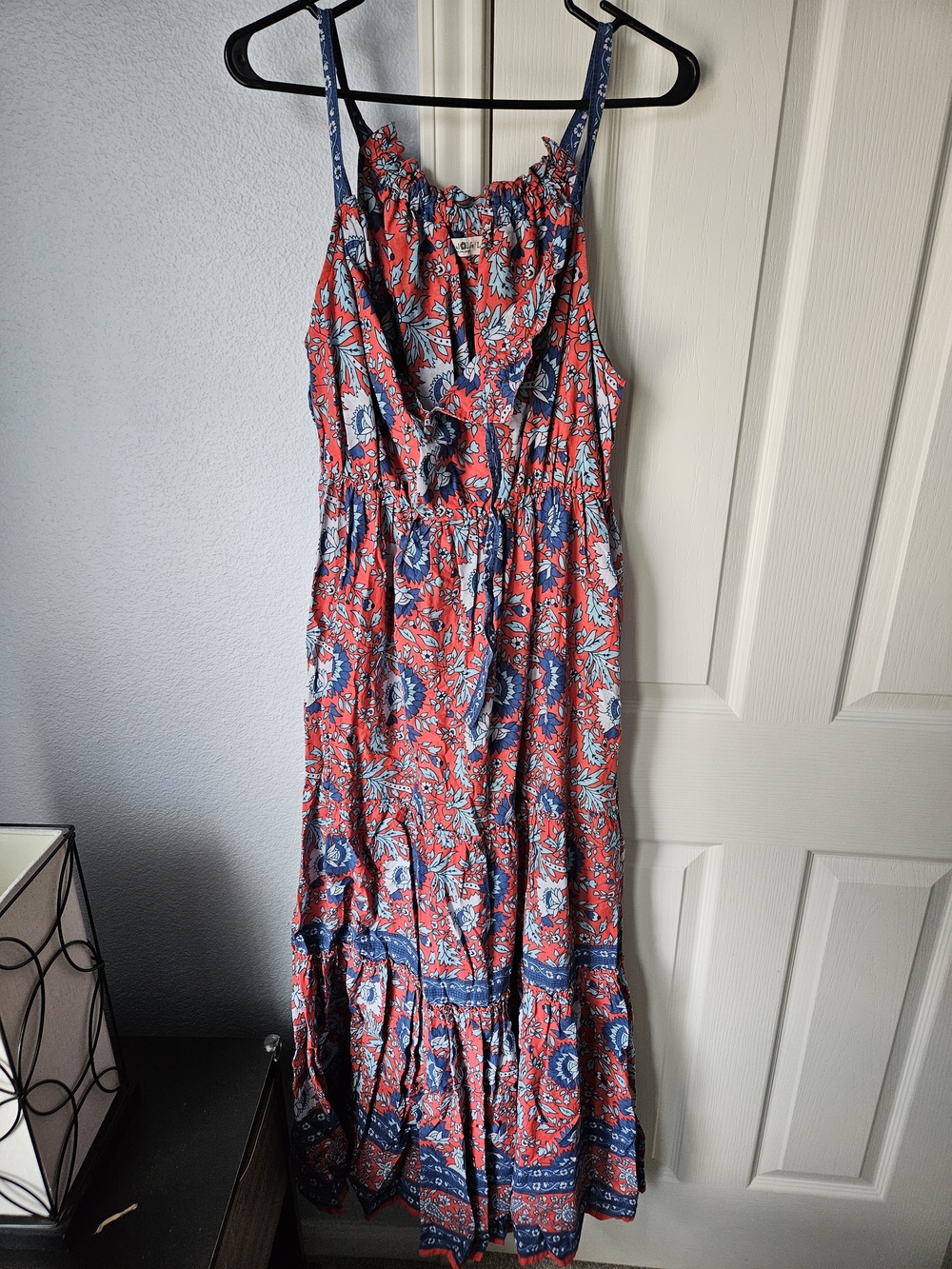 Natural Life Isabella Maxi Dress - Red Blue Floral